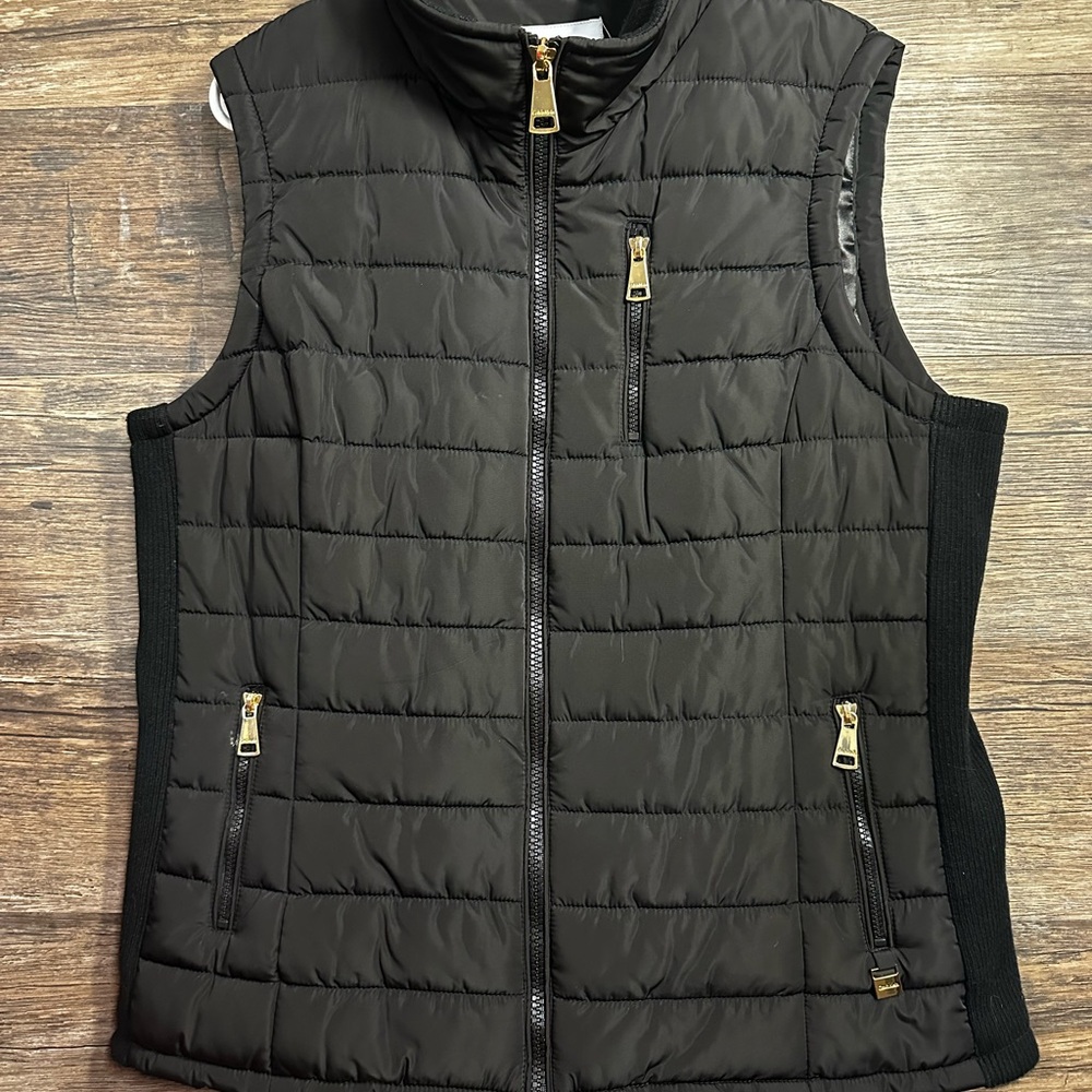 Calvin Klein Black Quilted Vest